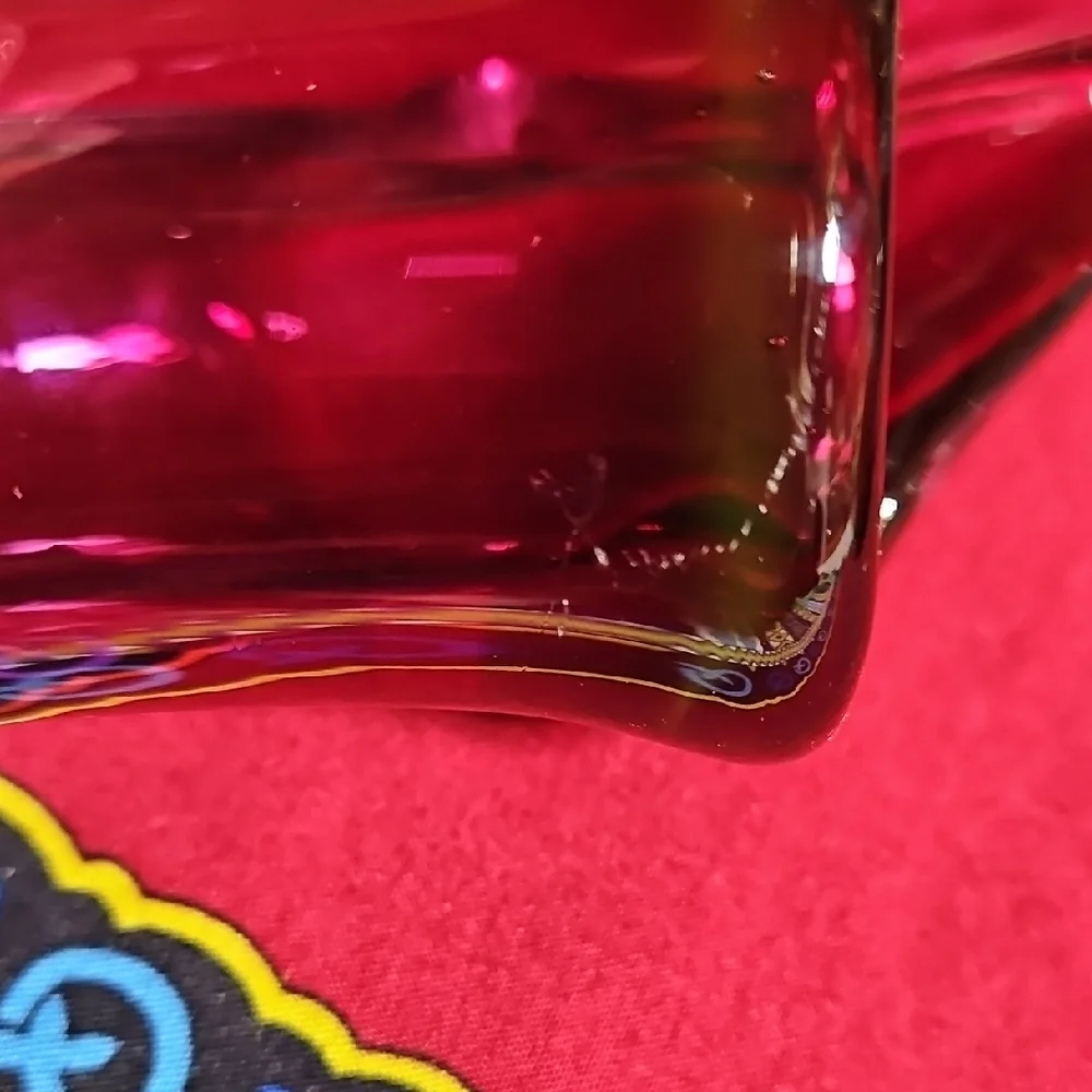 Handblown Vintage Mid-Century Modern Swung Glass Vase  in 